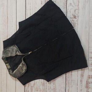 LEMON GRASS STUDIO VEST WITJ FAUX FUR COLLAR